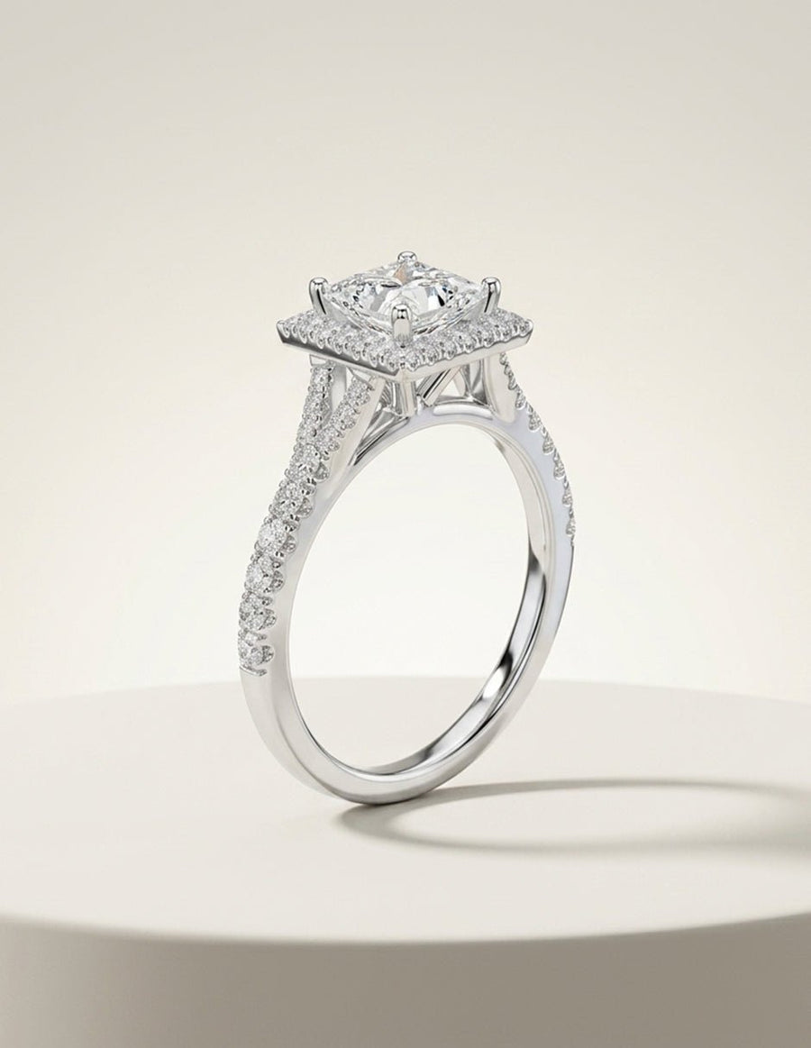 Anillo de compromiso - halo - AMORE369-PR-LG