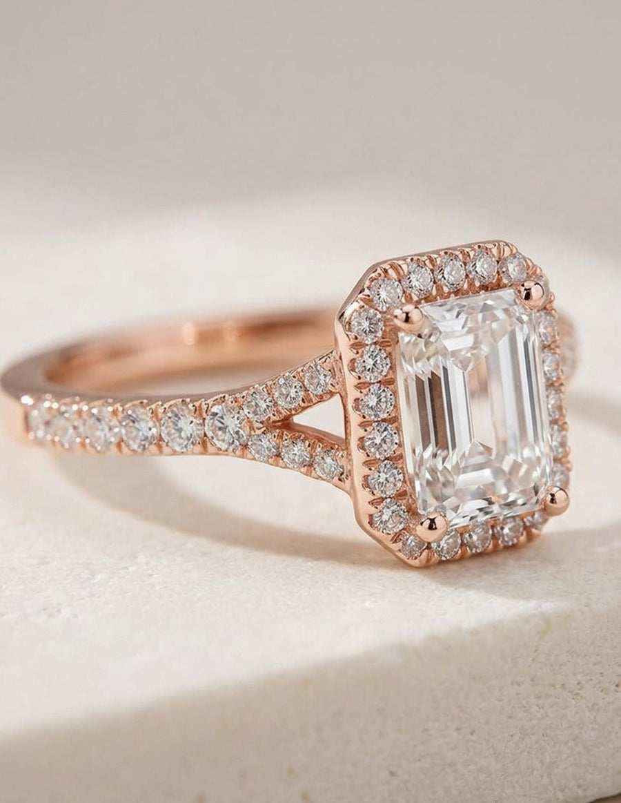 Anillo de compromiso - halo - AMORE369-RA-LG