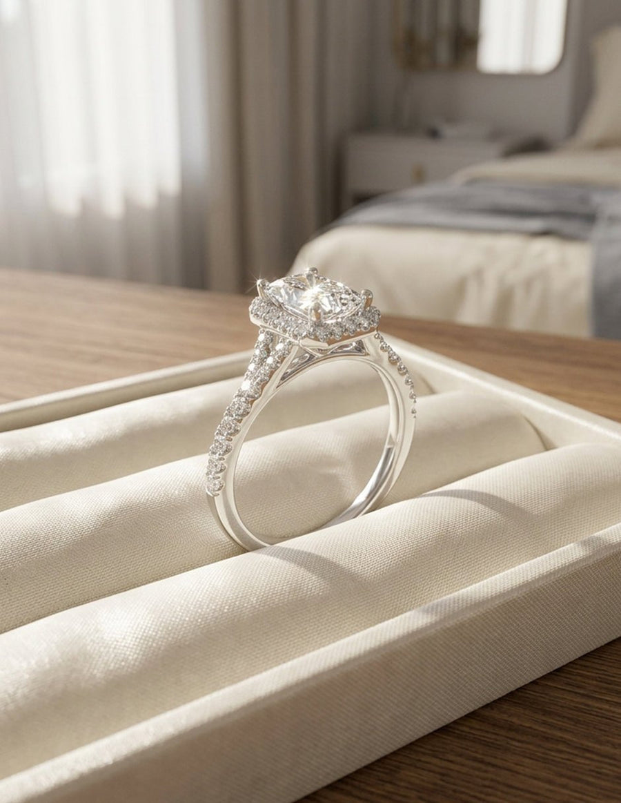 Anillo de compromiso - halo - AMORE369-RA-LG
