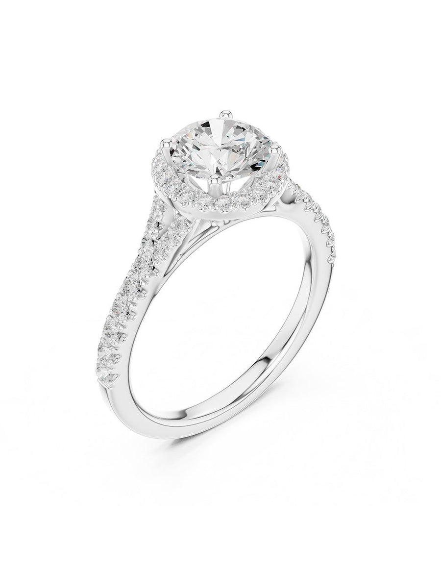 Anillo de compromiso - halo - AMORE369-RD-LG
