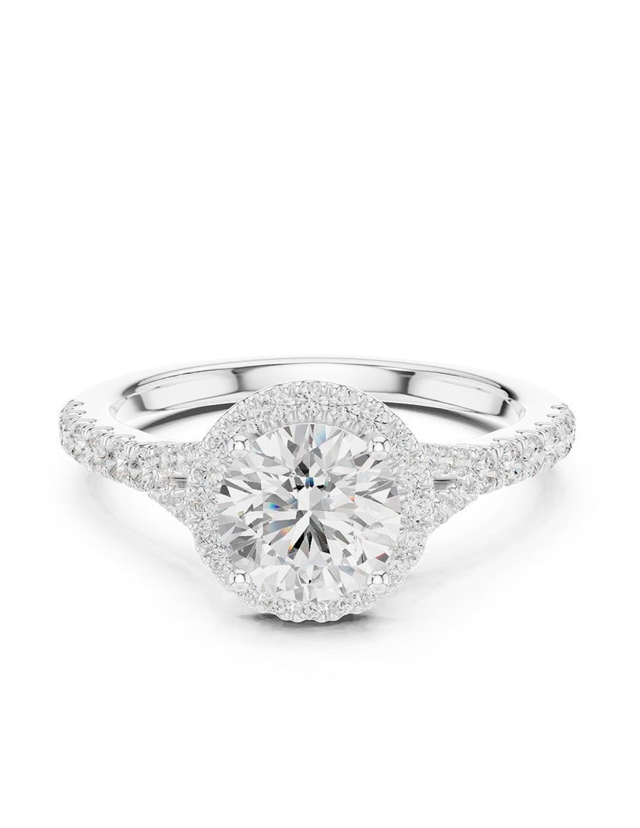 Anillo de compromiso - halo - AMORE369-RD-LG