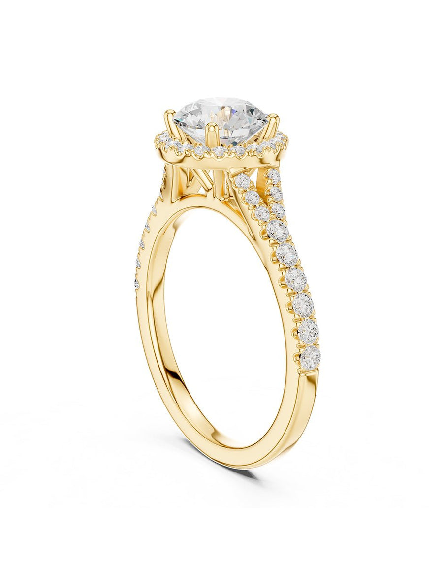 Anillo de compromiso - halo - AMORE369-RD-LG
