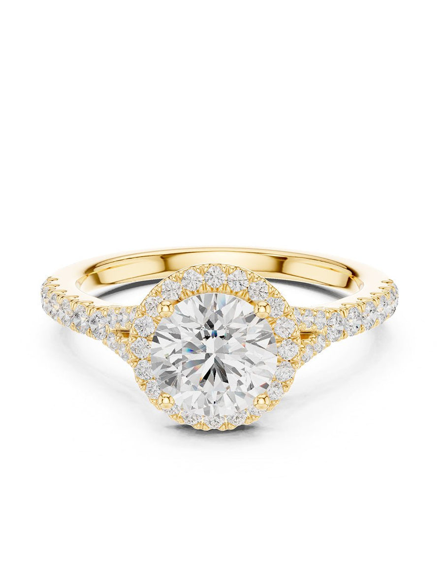 Anillo de compromiso - halo - AMORE369-RD-LG