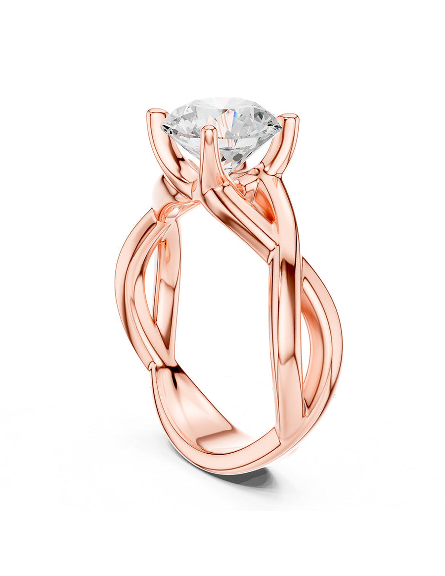 Anillo de Compromiso - solitario - AMORE37-RD-CZ