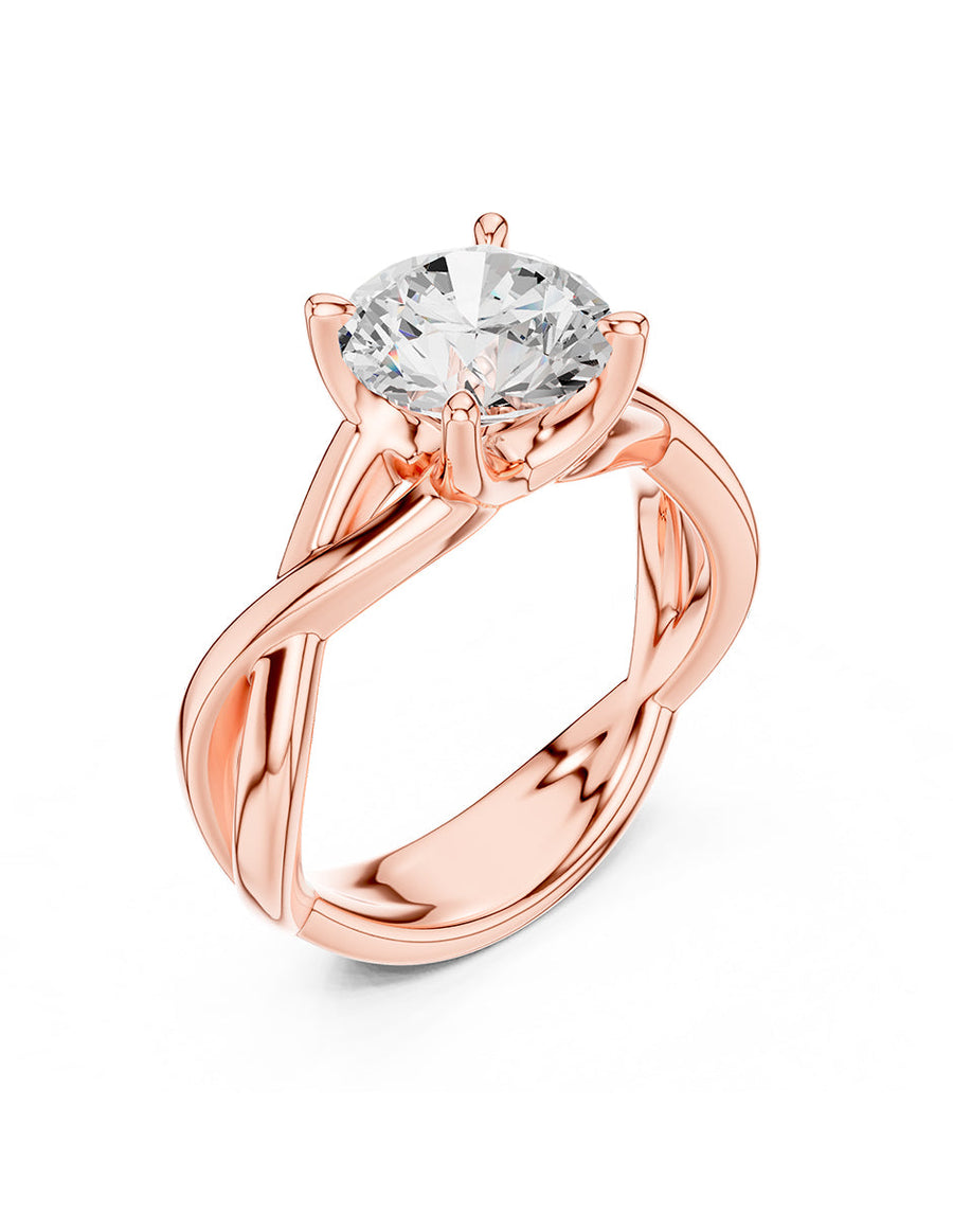 Anillo de Compromiso - solitario - AMORE37-RD-CZ