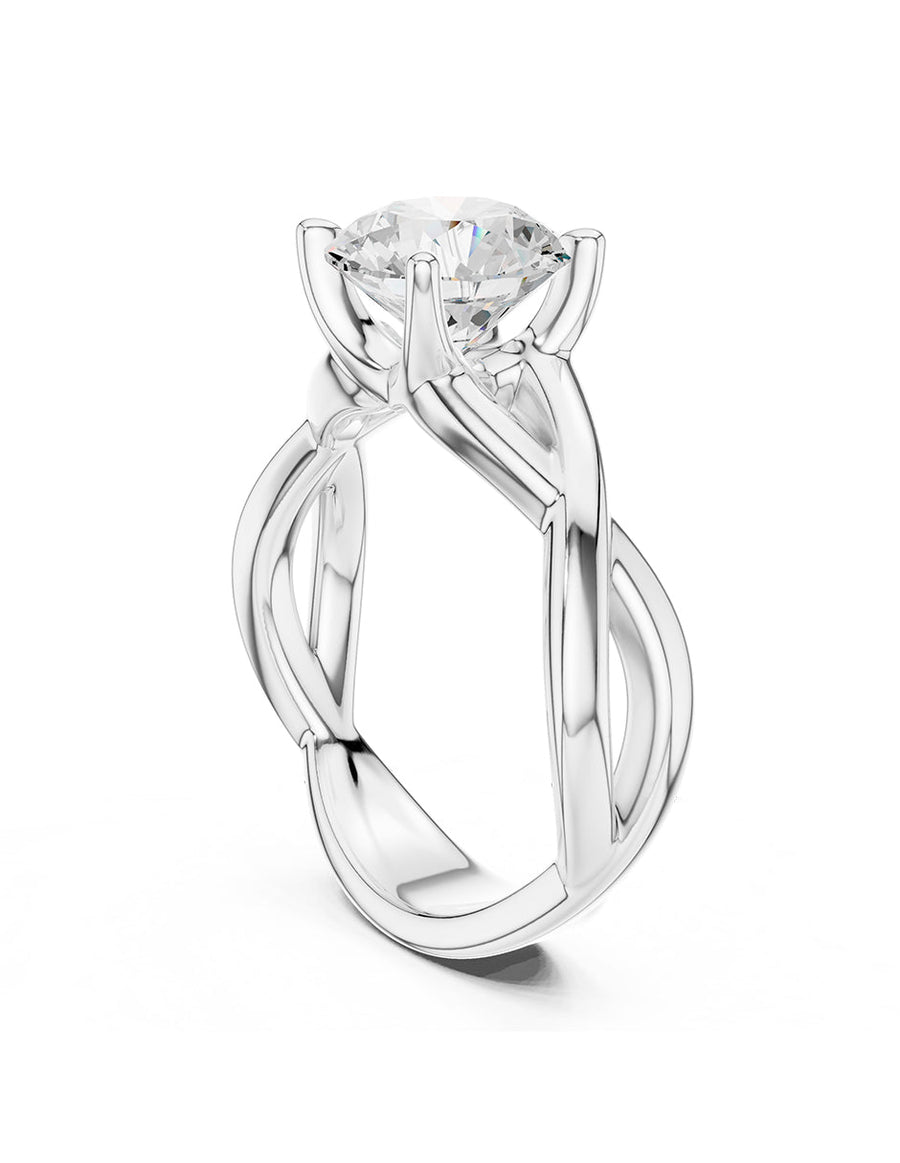 Anillo de Compromiso - solitario - AMORE37-RD-CZ