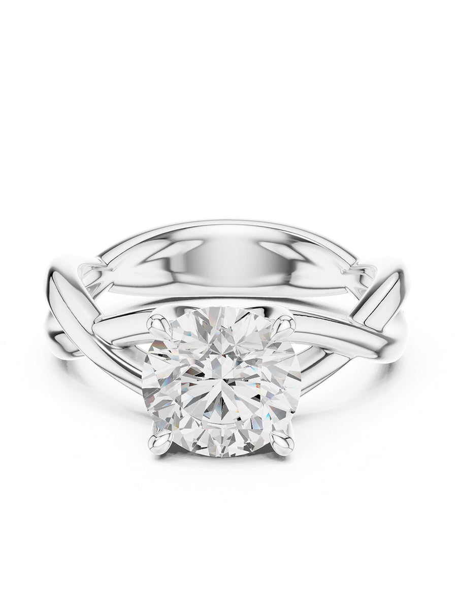 Anillo de Compromiso - solitario - AMORE37-RD-CZ