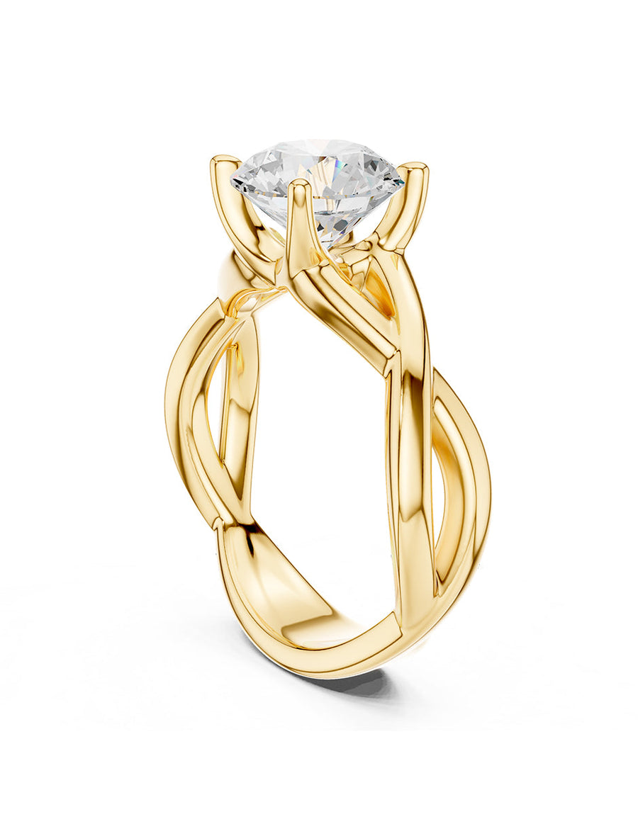Anillo de Compromiso - solitario - AMORE37-RD-CZ