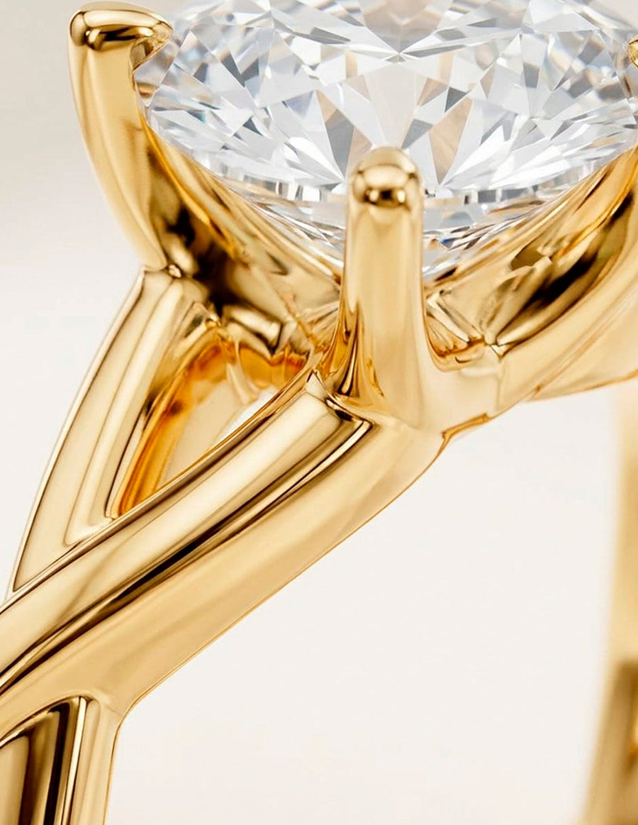 Anillo de Compromiso - solitario - AMORE37-RD-CZ