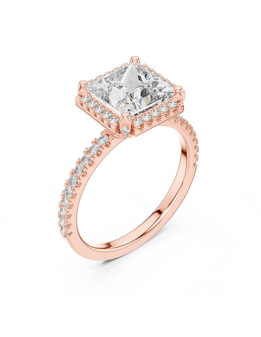 Anillo de compromiso - halo - AMORE370-PR-LG