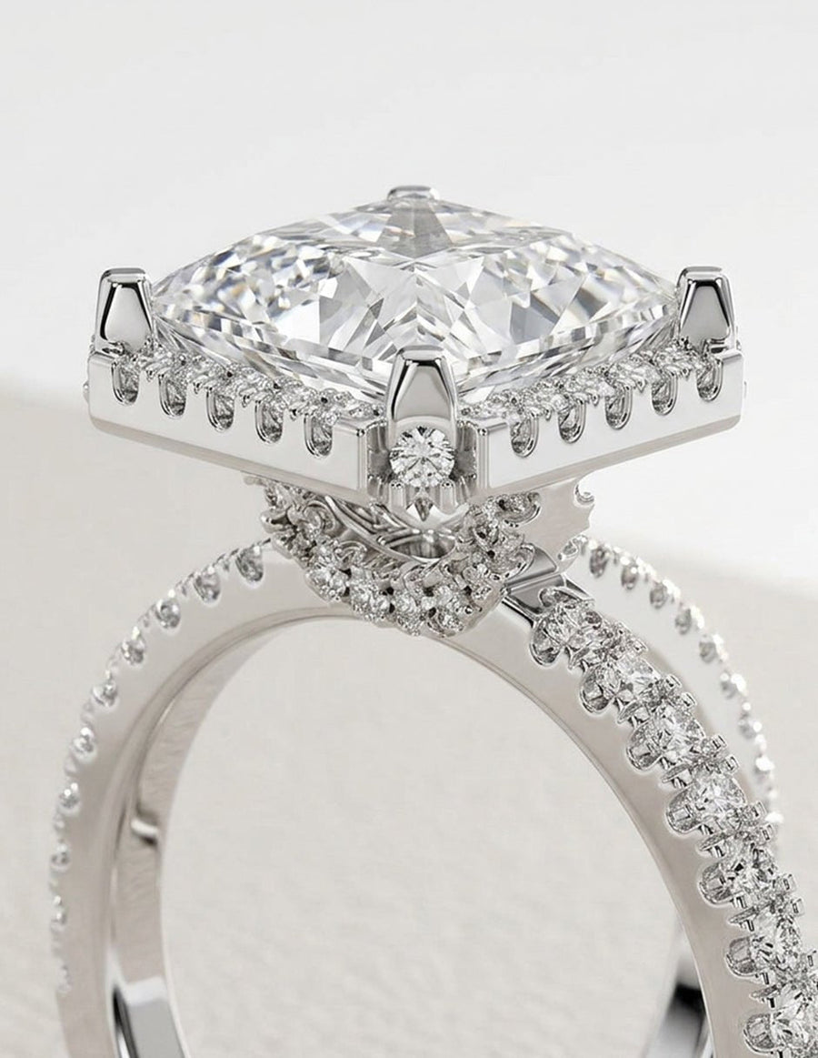 Anillo de compromiso - halo - AMORE370-PR-LG
