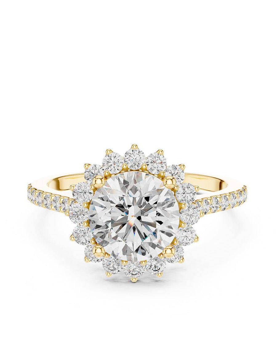 Anillo de compromiso - halo - AMORE371-RD-LG