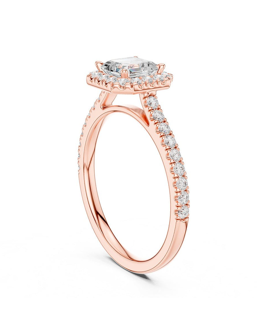 Anillo de compromiso - halo - AMORE372-AS-LG