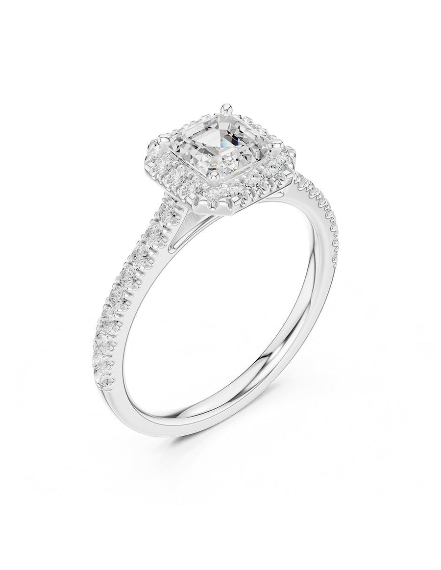 Anillo de compromiso - halo - AMORE372-AS-LG