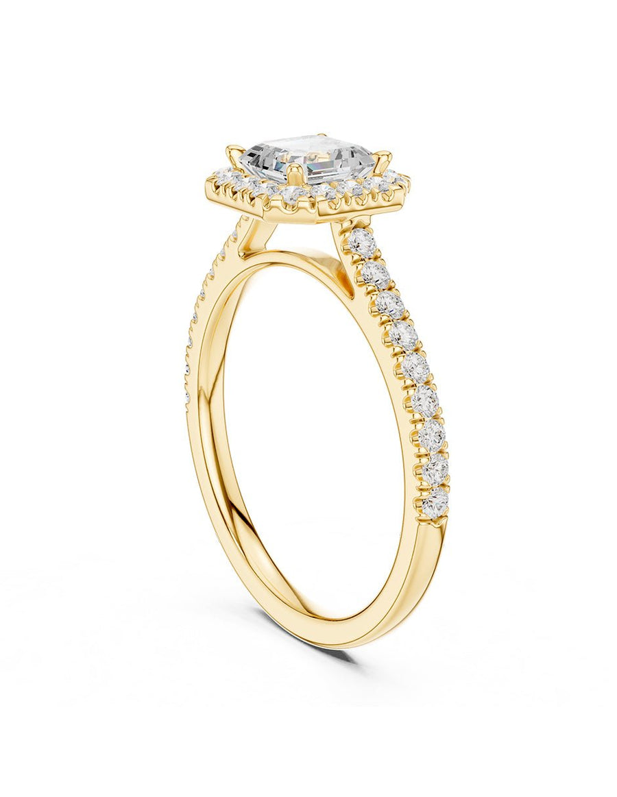 Anillo de compromiso - halo - AMORE372-AS-LG