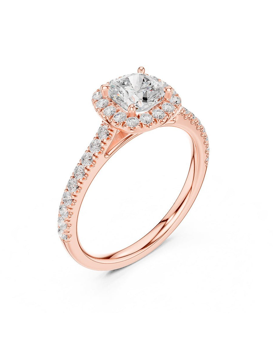 Anillo de compromiso - halo - AMORE372-CU-LG