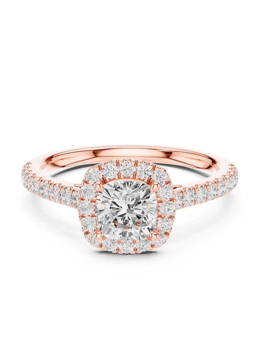 Anillo de compromiso - halo - AMORE372-CU-LG