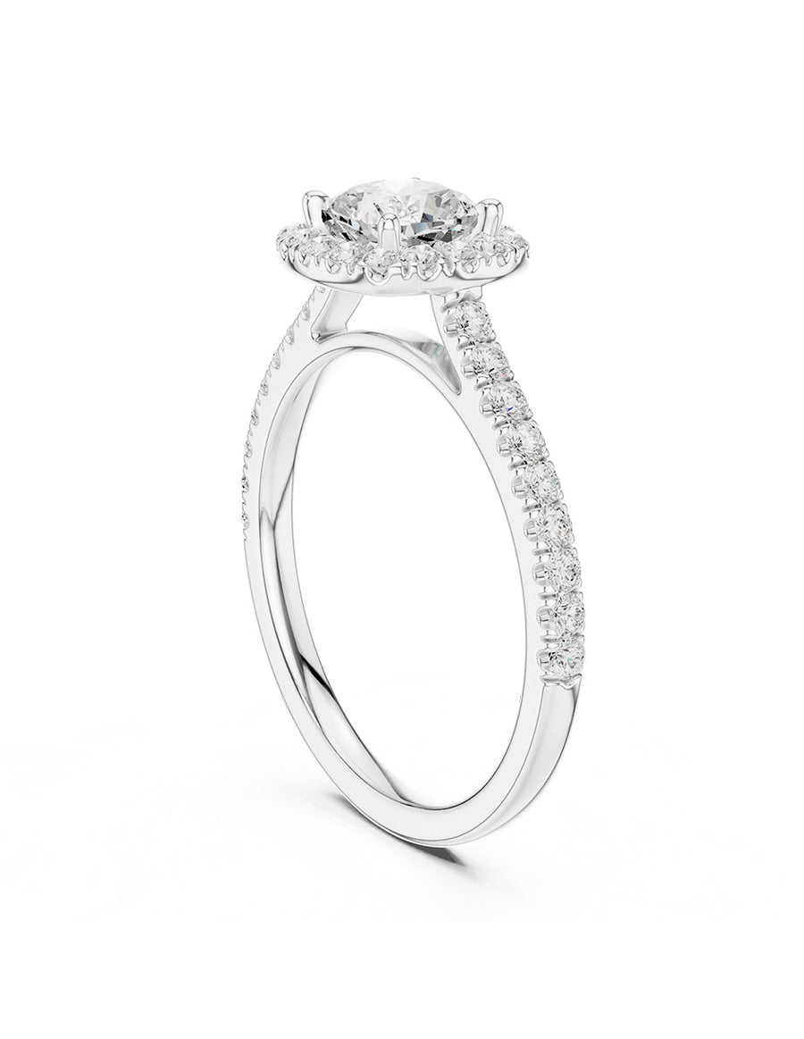 Anillo de compromiso - halo - AMORE372-CU-LG
