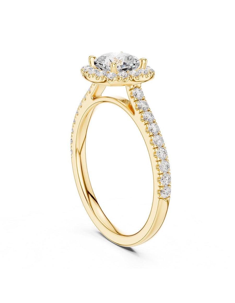 Anillo de compromiso - halo - AMORE372-CU-LG