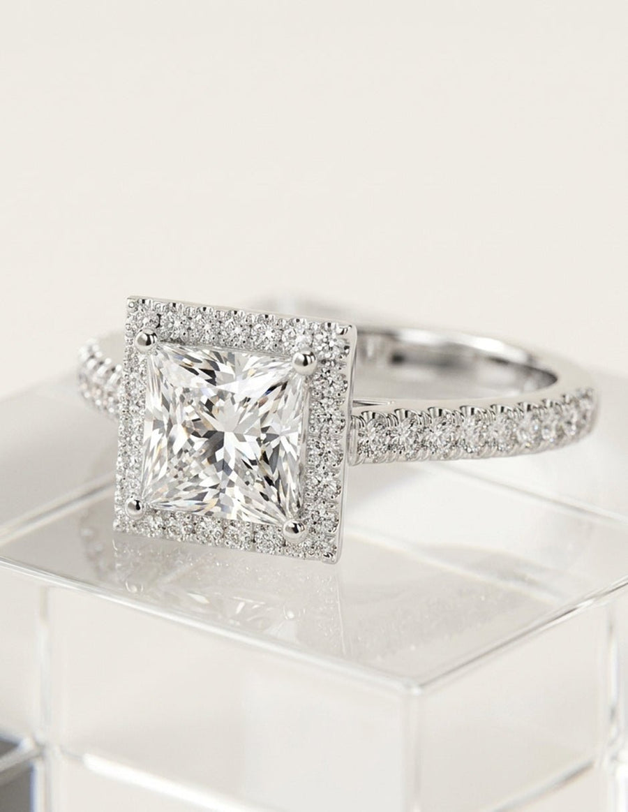 Anillo de compromiso - halo - AMORE374-PR-LG