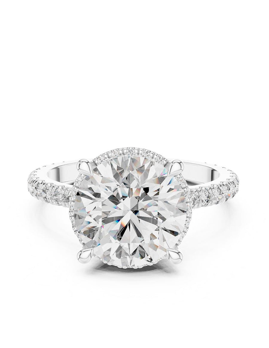 Anillo de compromiso - halo - AMORE375-RD-LG