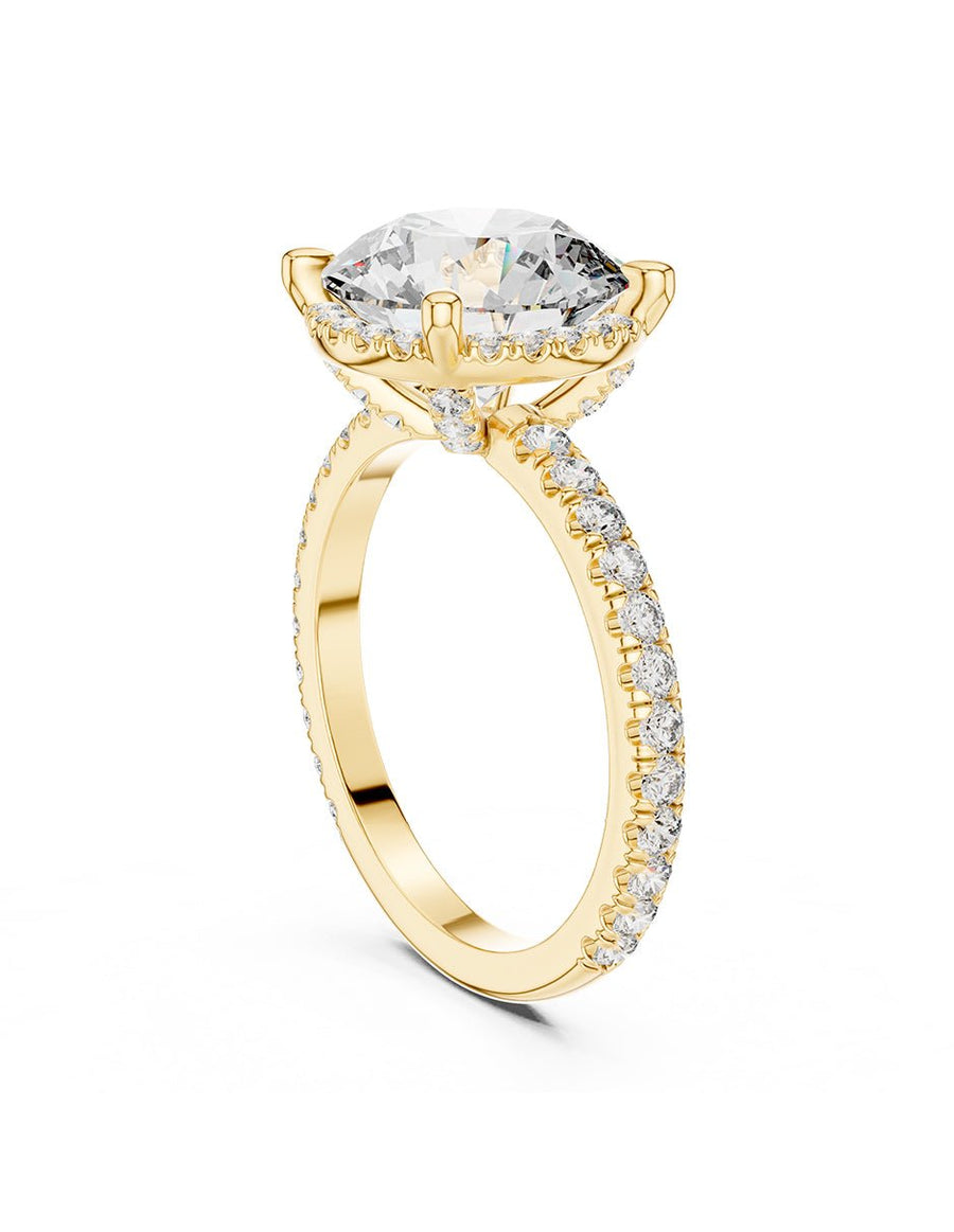 Anillo de compromiso - halo - AMORE375-RD-LG
