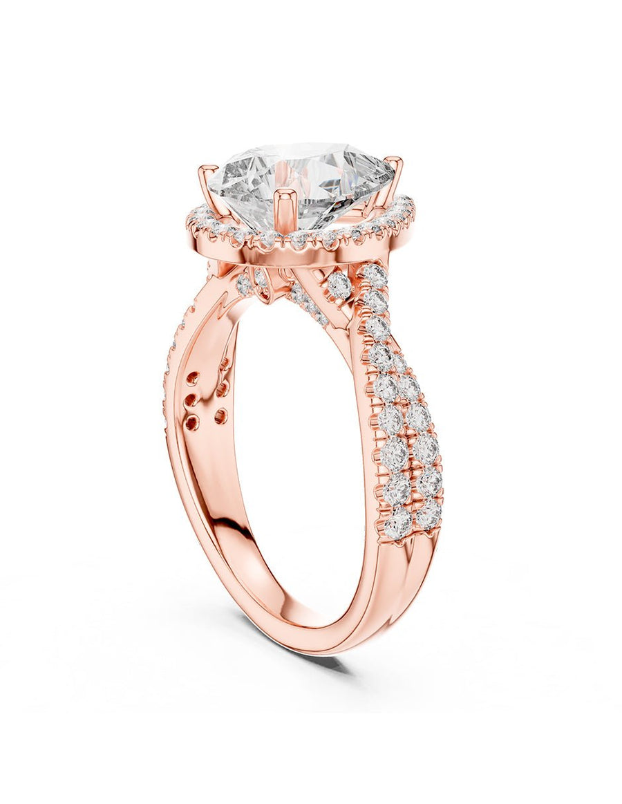 Anillo de compromiso - halo - AMORE376-PE-LG