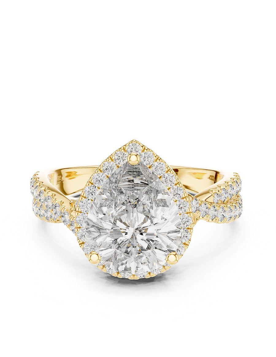 Anillo de compromiso - halo - AMORE376-PE-LG