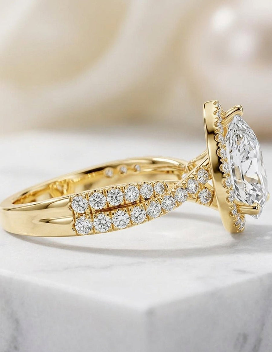 Anillo de compromiso - halo - AMORE376-PE-LG