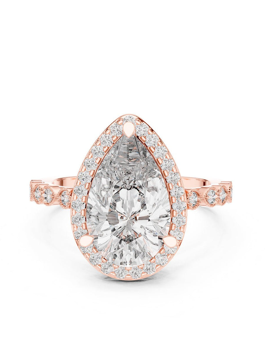 Anillo de compromiso - halo - AMORE377-PE-LG