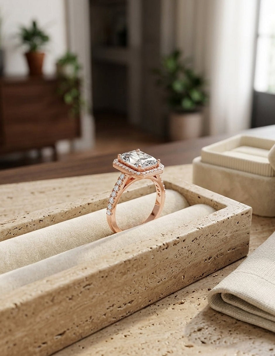 Anillo de compromiso - halo - AMORE378-RA-LG
