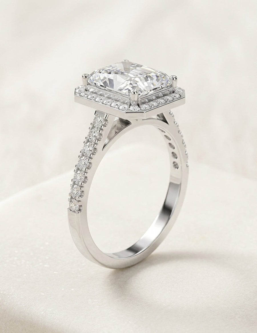 Anillo de compromiso - halo - AMORE378-RA-LG