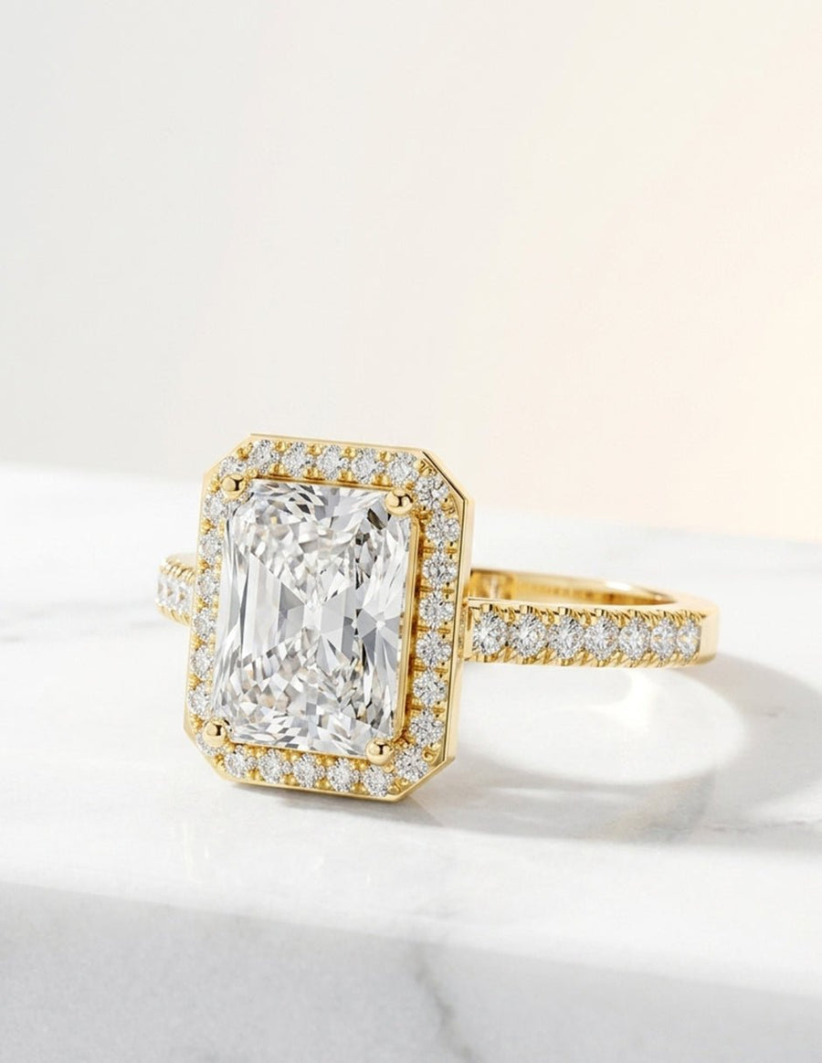 Anillo de compromiso - halo - AMORE378-RA-LG