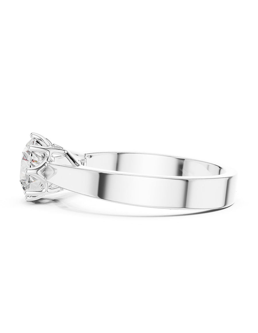 Anillo de Compromiso - solitario - AMORE38-RD-CZ