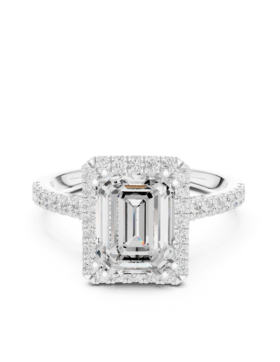Anillo de compromiso - halo - AMORE381-EM-LG