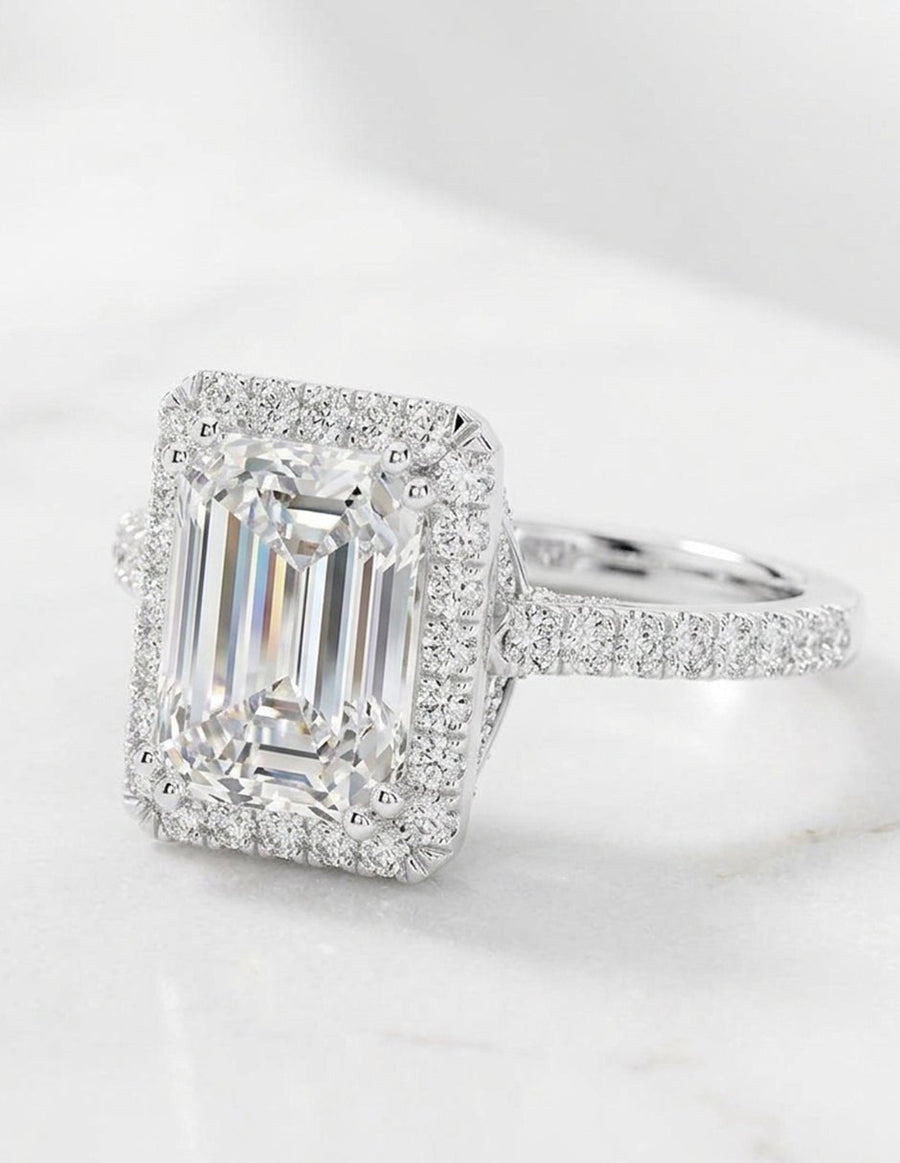 Anillo de compromiso - halo - AMORE381-EM-LG