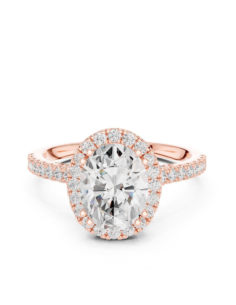 Anillo de compromiso - halo - AMORE381-OV-LG