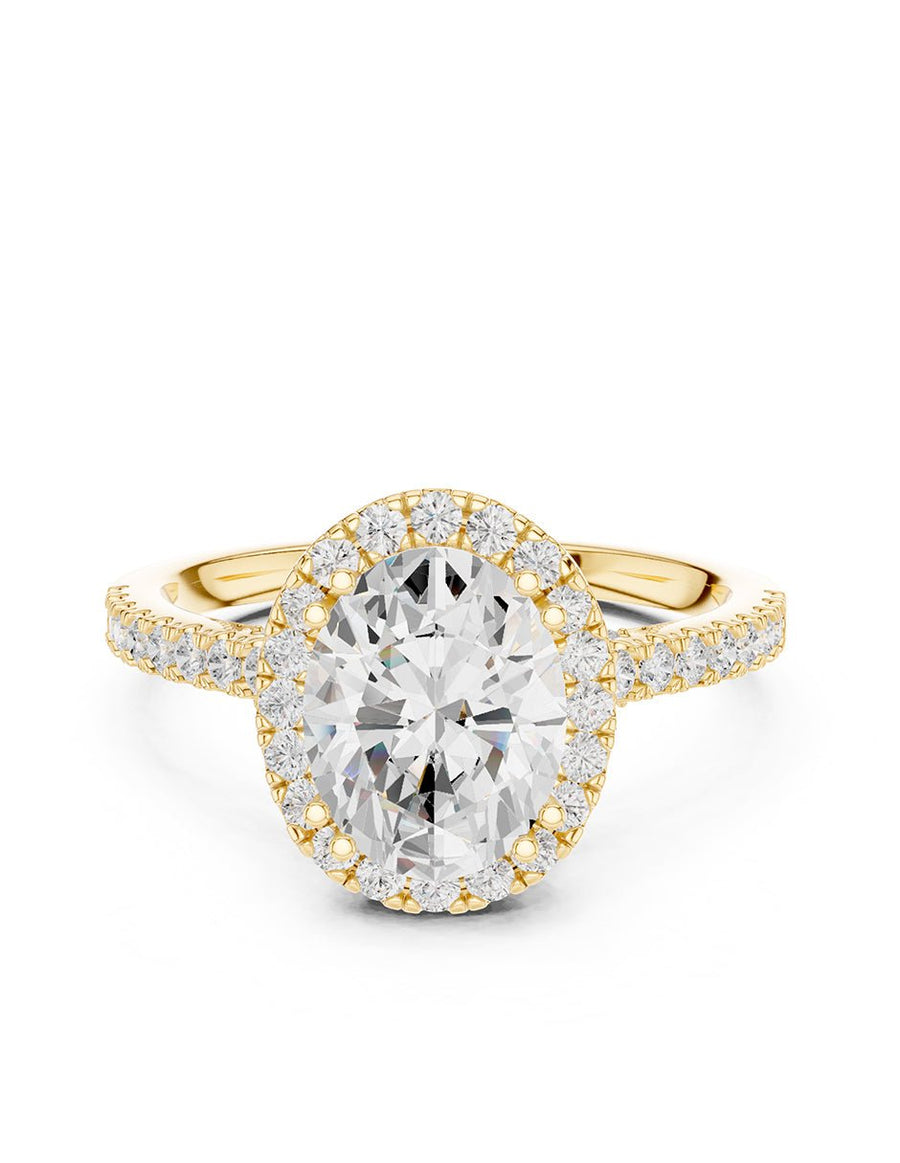 Anillo de compromiso - halo - AMORE381-OV-LG