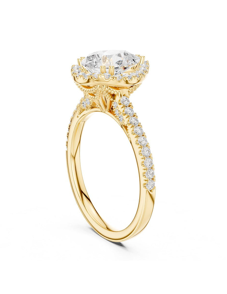 Anillo de compromiso - halo - AMORE381-PE-LG
