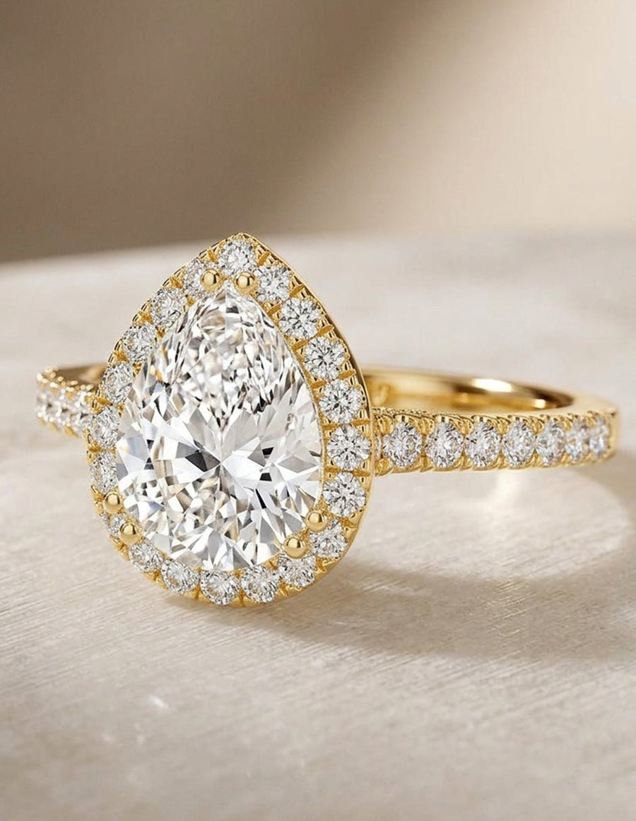 Anillo de compromiso - halo - AMORE381-PE-LG
