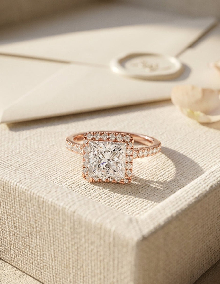 Anillo de compromiso - halo - AMORE381-PR-LG