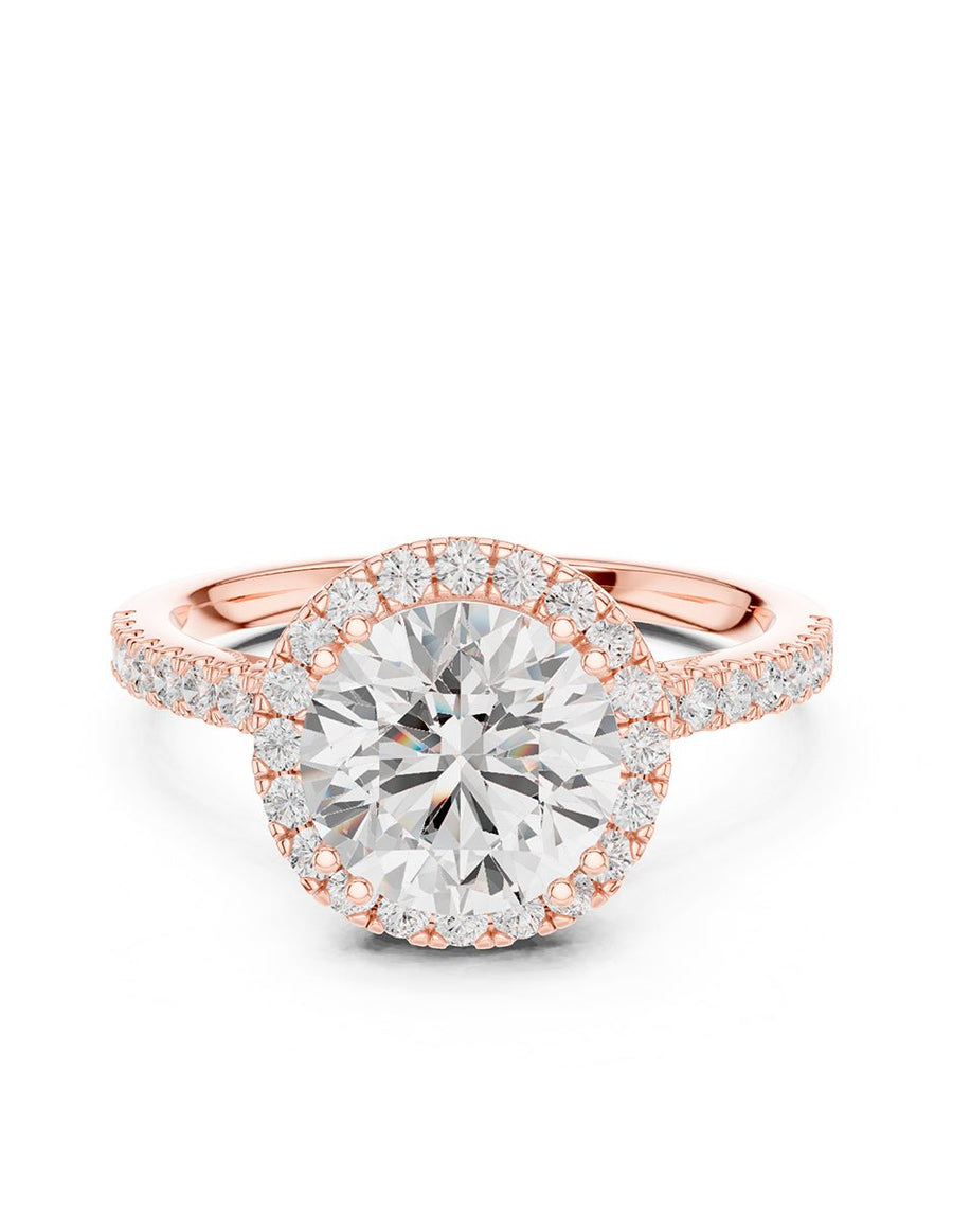 Anillo de compromiso - halo - AMORE381-RD-LG