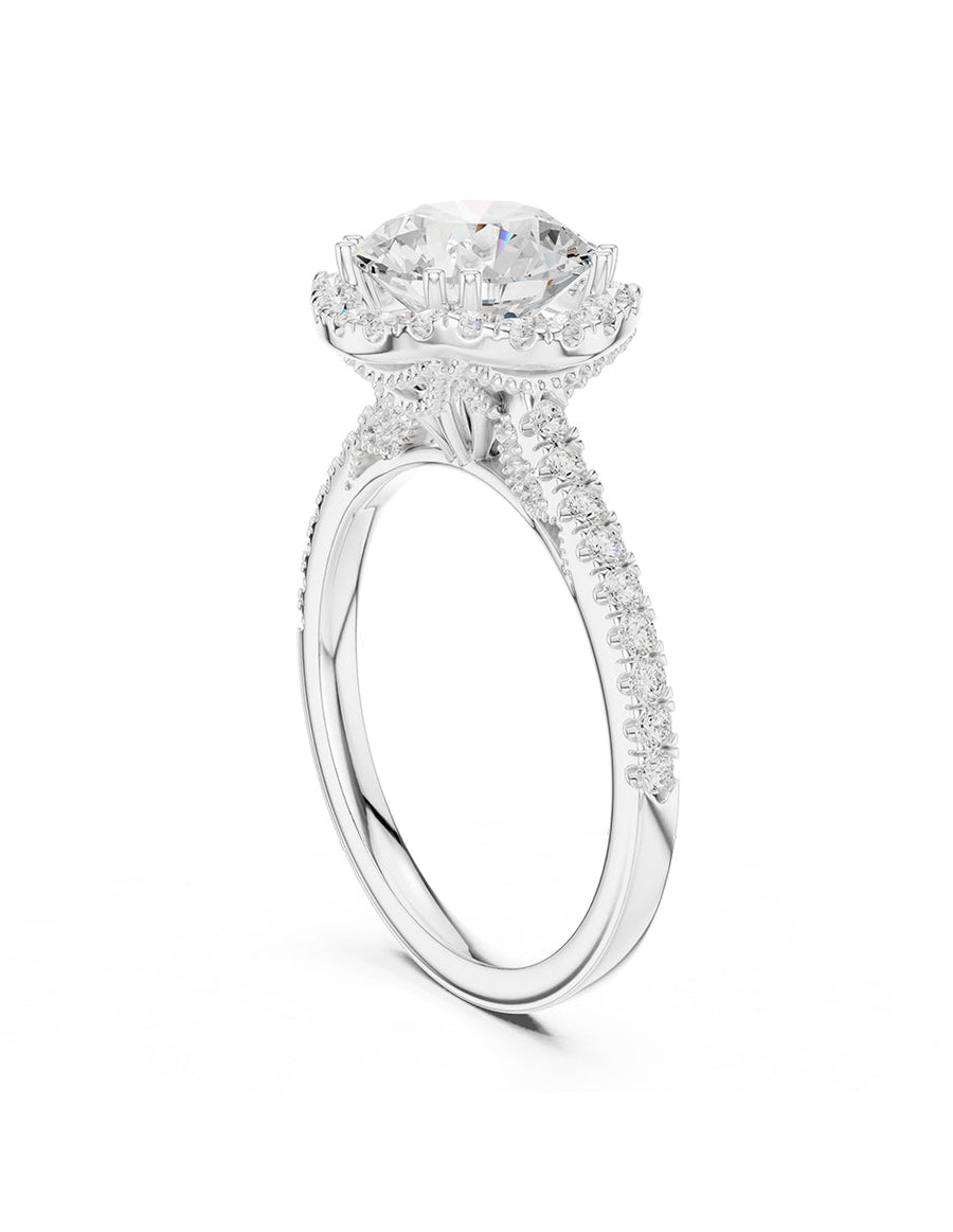 Anillo de compromiso - halo - AMORE381-RD-LG