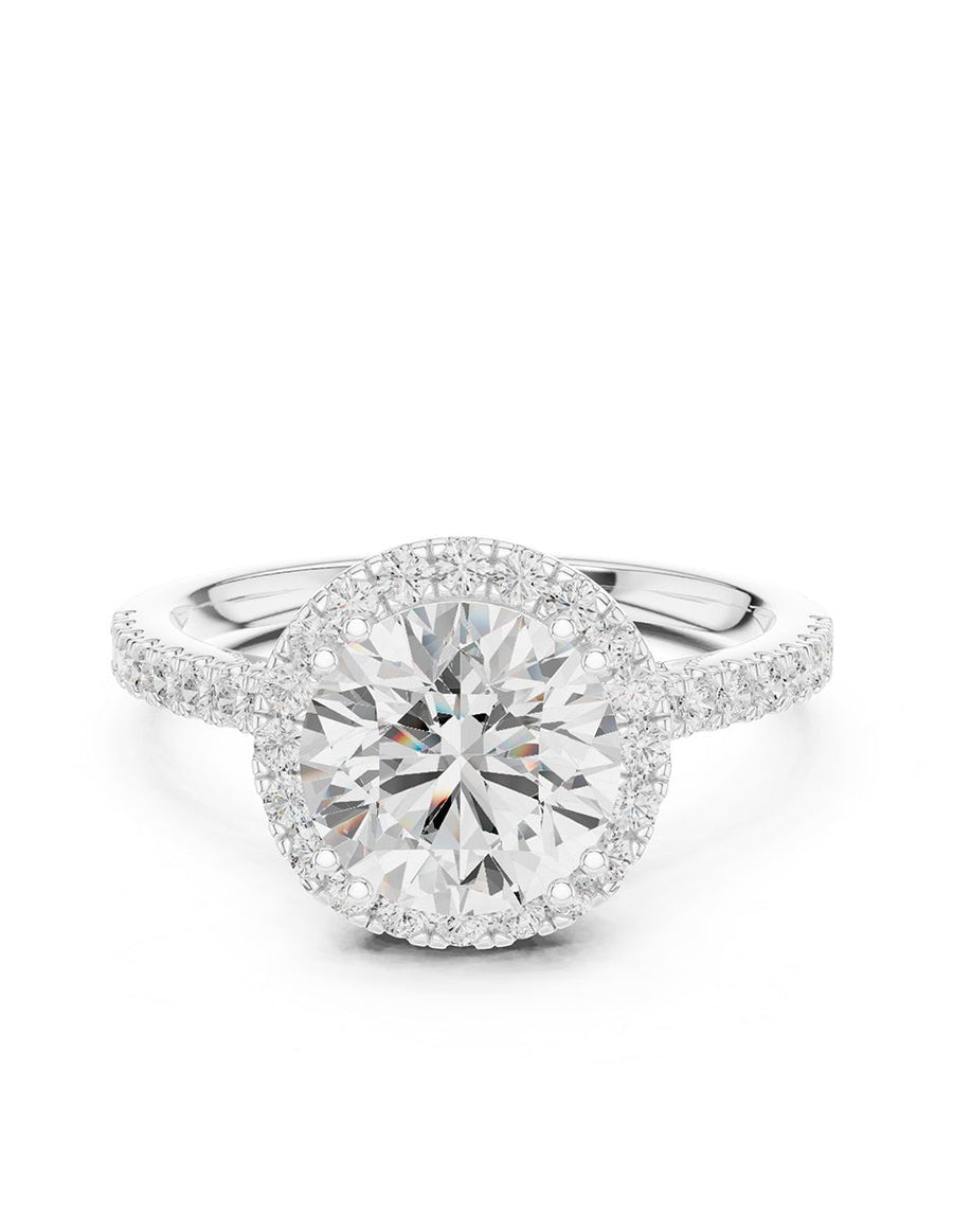 Anillo de compromiso - halo - AMORE381-RD-LG
