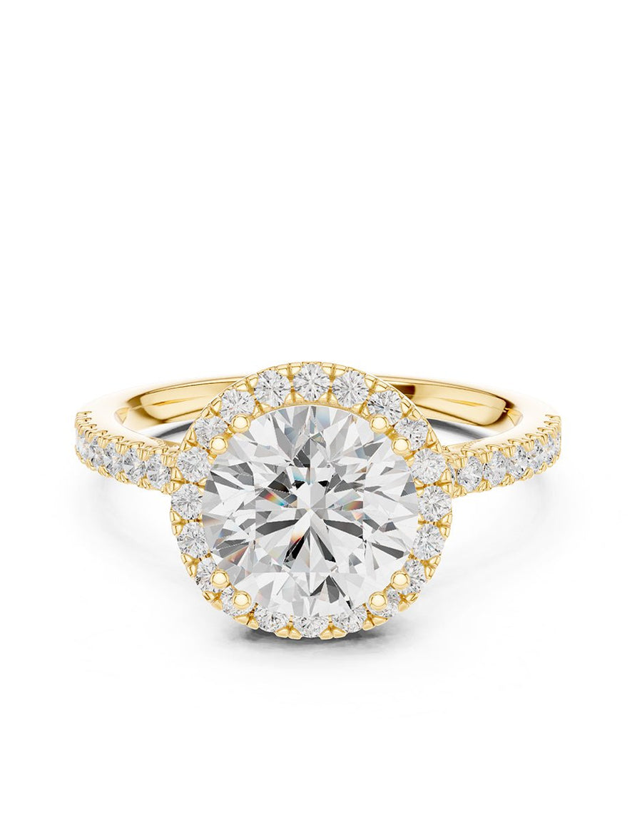 Anillo de compromiso - halo - AMORE381-RD-LG