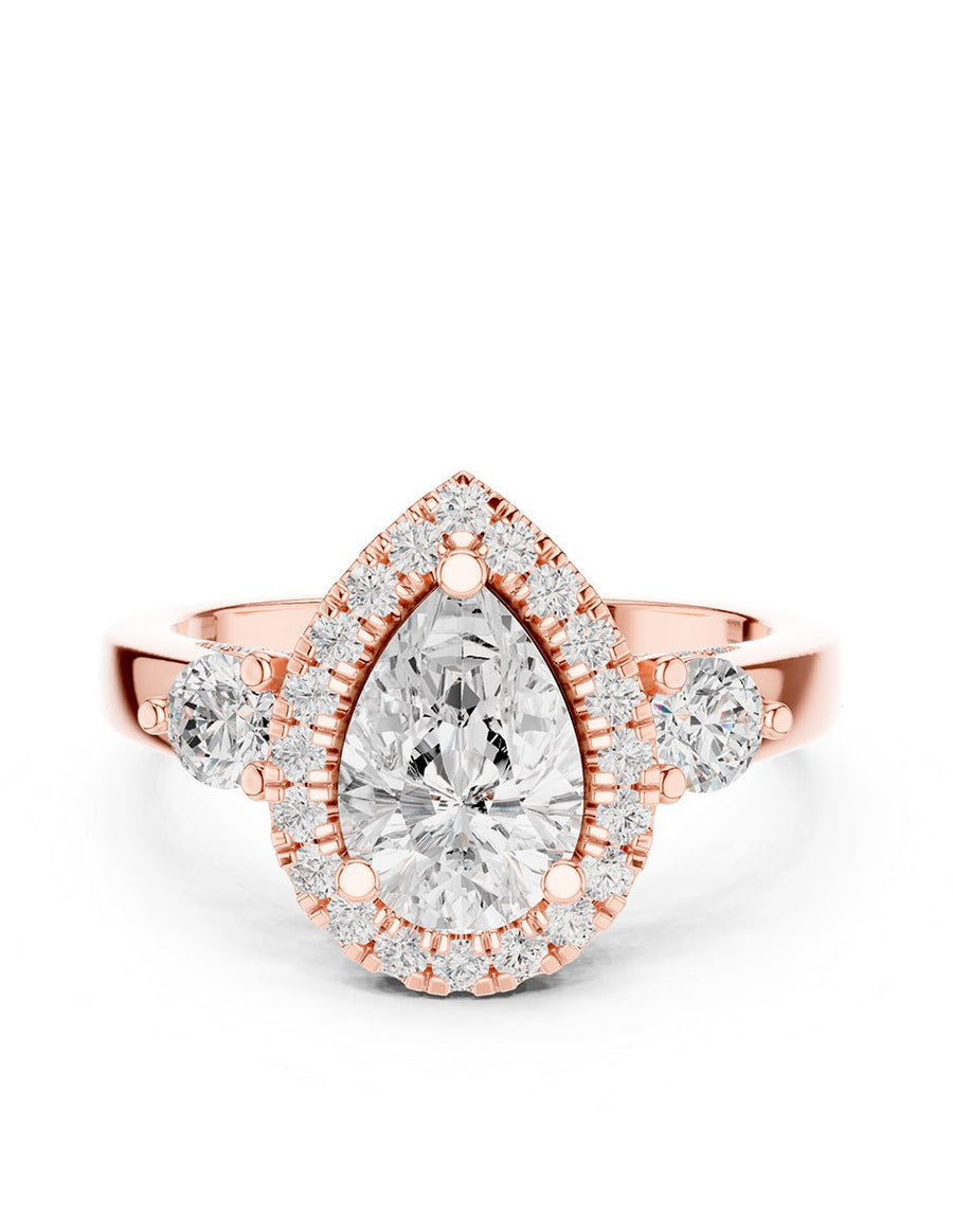 Anillo de compromiso - halo - AMORE382-PE-LG