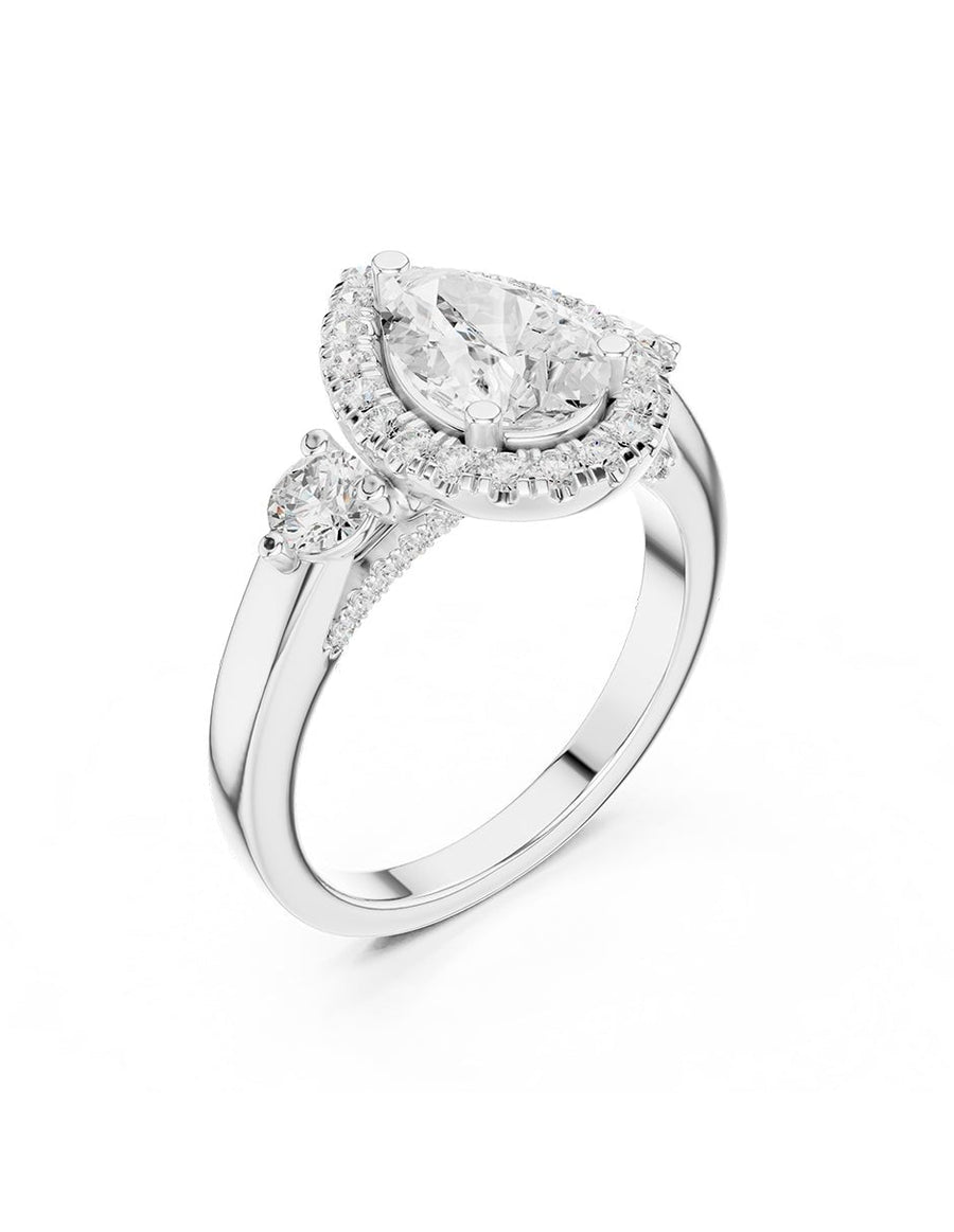 Anillo de compromiso - halo - AMORE382-PE-LG
