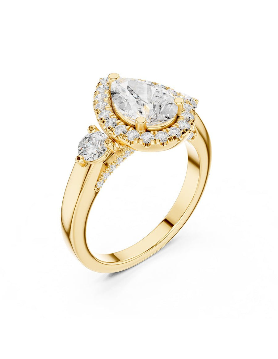 Anillo de compromiso - halo - AMORE382-PE-LG