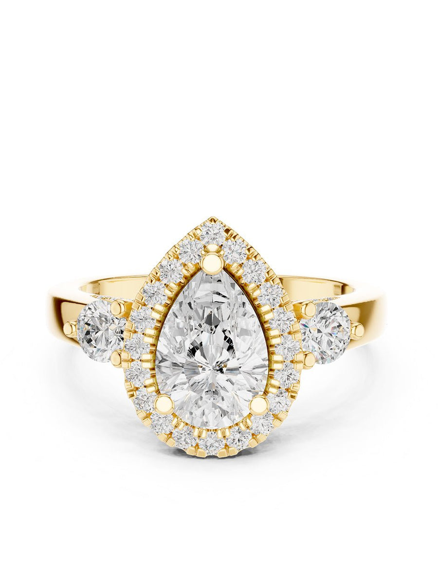 Anillo de compromiso - halo - AMORE382-PE-LG