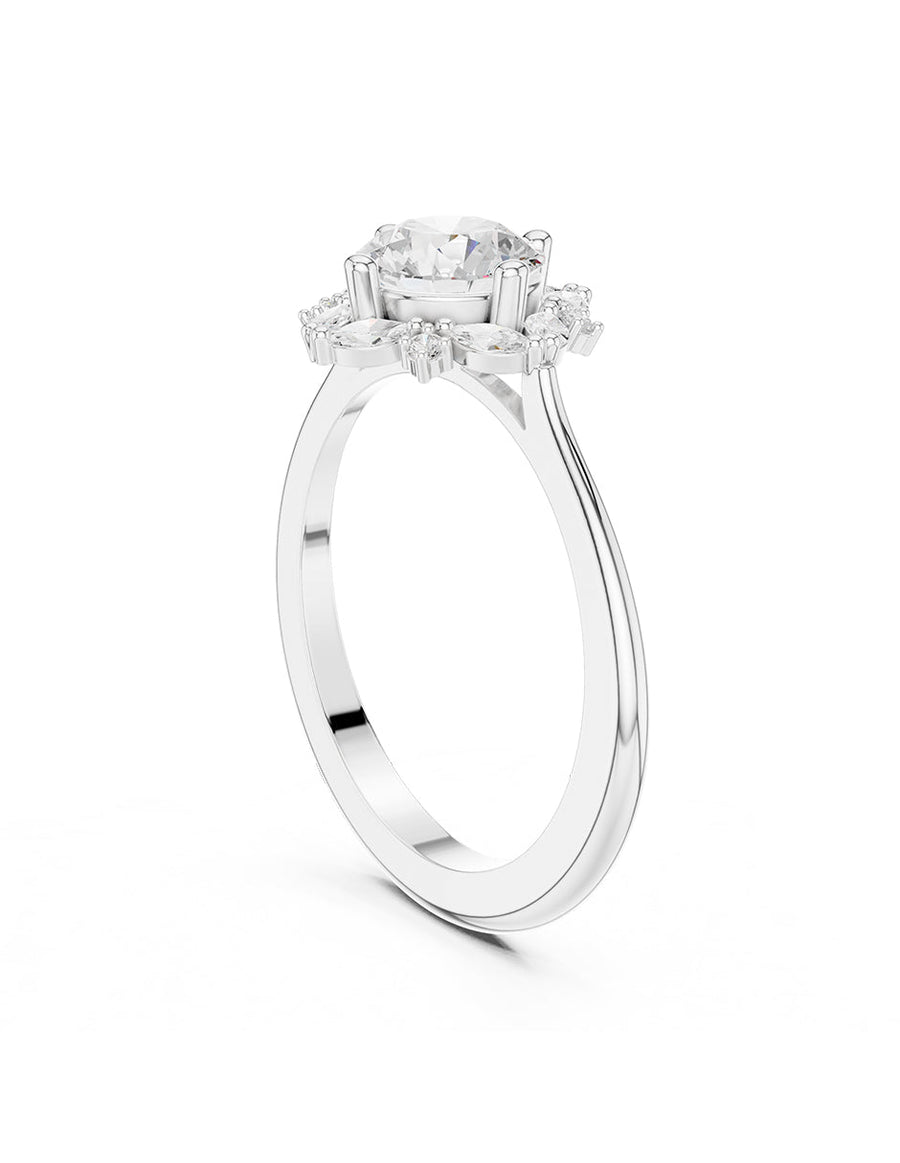 Anillo de compromiso - halo - AMORE387-RD-LG
